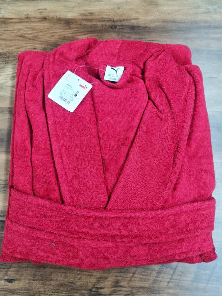 orig. Puma Bademantel Wellness Saunamantel Morgenmantel 100% Baumwolle Langarm